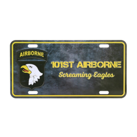 Nummerplaat 101st Airborne Screaming Eagles