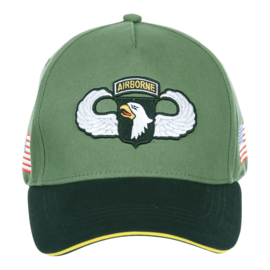 Baseball WW2 101st Airborne Division wing - GREEN