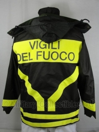 Italiaanse Brandweer jas - Vigili Del Fuoco - Medium, Large - origineel