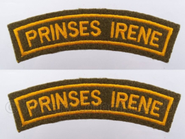 WO2/naoorlogs Nederlandse Prinses Irene Brigade straatnamen paar -  12,5 x 4 cm - replica