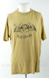 Defensie C COY 12 Bn RvH 11 Air Manoeuvre Brigade Red Devils shirt - maat Large - zwaarder gedragen - origineel