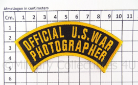 WO2 US Official War Photographer embleem - 10,5 x 3,2 cm