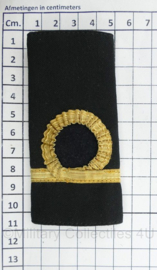 KM Koninklijke Marine epaulet ENKEL Adjudant Onderofficier - 11 x 5 cm - origineel
