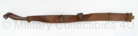 WO1 en WO2 Britse Homeguard koppel - leer - 80-100 cm  -  origineel