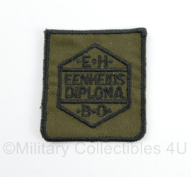 Defensie EHBO Eenheidsdiploma borstembleem - 5 x 5 cm - origineel