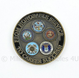 US Army Coin Ecotech Institute Student Military Centre - diameter 4 cm - origineel