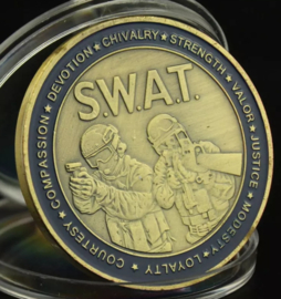 SWAT Special Weapons and Tactics coin - 40 mm diameter