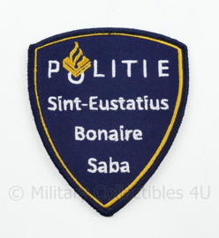 Politie Sint-Eustatius Bonaire Saba embleem - met klittenband - 10,5 x 9 cm
