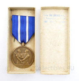 Belgische Commemoration Deportation Deportatie Herdenking 1942 1945 medaille in doosje - 9 x 4 cm - origineel