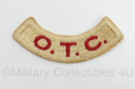 Britse leger OTC Officers Training Corps shoulder title - 6,5 x 3 cm - origineel