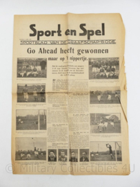 krant sport en spel sportblad van de Graafschap bode  8 april 1935  - origineel