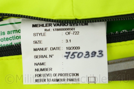 Mehler Vario System Brits politie Staffordshire Police vest met kogel- en steekwerende inhoud - HOSDB/CAST-normen HG1A/KR2 - maat 3.1 =Small XS - origineel