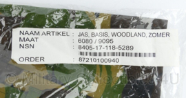 KL ZOMER 50% katoen woodland uniform Jas Basis Zomer - nieuw in de verpakking - maat 8000/0005 - origineel