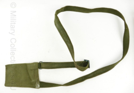 Loophoes met riem van groen webbing - 80 x 11 cm - origineel