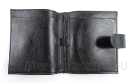 Nederlandse Politie bonnenboekje modern - zwart leder - afmeting 13 x 16 cm - origineel