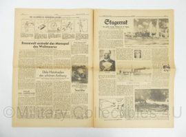 WO2 Duitse krant 8 Uhr Blatt 30 mei 1941 - 47 x 32 cm - origineel