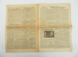 WO2 Duitse krant Frankische Tageszeitung nr. 43 21 februari 1944 - 47 x 32 cm - origineel