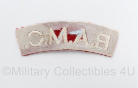 Britse leger RAMC Royal Army Medical Corps shoulder title - 8,5 x 3 cm - origineel
