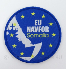KM Marine embleem EU Missie NAVFOR Somalia - met klittenband - doorsnede 7 cm - origineel