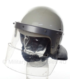 ME Mobiele Eenheid helm met extra lang vizier - wit - maat 58-60 - origineel