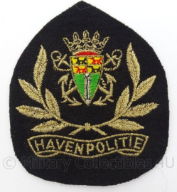 Nederlandse Havenpolitie pet insigne - afmeting 8 x 10 cm - Origineel