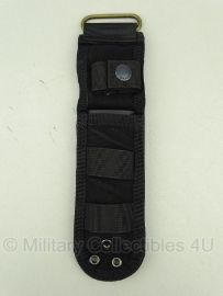 Universal Tactical Knife pouch Meshouder been schede universeel  -  25 X 7 X 1 cm.   - Zwart