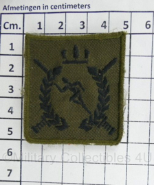 Defensie Sportinstructeur borstembleem - met klittenband - 5 x 5 cm - origineel