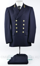 Koninklijke Marine daags blauwe jas met broek 2018 2019 model - zeldzame eenheid - Officieren vlieger waarnemer - maat 45 - origineel
