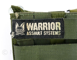 Warrior assault systems double magazijn pouch groen Defensie en Korps Mariniers M4 C8 C7 Diemaco- 15,5 x 2,5 x 14,5 cm  - origineel