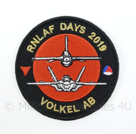KLU Luchtmacht RNLAF Days 2019 Volkel AB embleem - met klittenband - diameter 9 cm