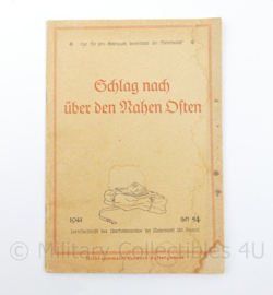 WO2 Duitse 1941 Heft 54 Schlag Nach uber den Nahen Osten - 21 x 14,5 cm - origineel