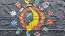 US Army Vietnam Vateran vlag "Our Cause was Just" - 153 x 90 cm - nieuw gemaakt
