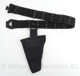 US Police Pistol Belt Zeldzaam Davis model Politie koppel met holster  -  100cm  -  origineel