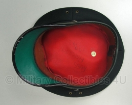 Politie platte pet - zonder insigne  - Donkergroen - 55, 56 of 58 cm.  - origineel