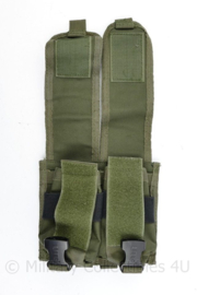 UTG double magazin pouch Groen  Defensie of Korps Mariniers - nieuwstaat -  18 x 6 x 18 cm - origineel