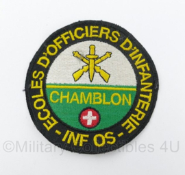 Franse leger Les écoles d'officiers d'infanterie de Chamblon embleem - diameter 9 cm - origineel