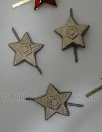 Russische Metalen sterren  22mm. - PER STUK - origineel