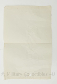 WO2 NSB briefpapier - 34 x 21½ cm - origineel