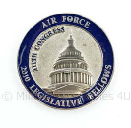 Zeldzame coin Air Force 2010 Legislative Fellows Excellence 111 Congress - diameter 5 cm - origineel