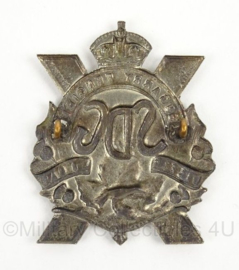 WO2 Schots hoofddeksel insigne Glen Garry Fencibles Highland cap badge - afmeting 4,5 x 6 cm - origineel