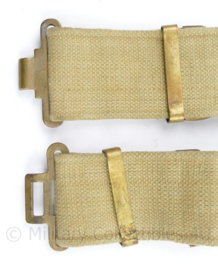 Wo2 Britse P37 Koppel khaki CO1943 - messing gespen - 88 x 5,5 cm - origineel