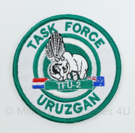Defensie Kmar TFU-2 Task Force Uruzgan embleem met klittenband - diameter 9,5 cm