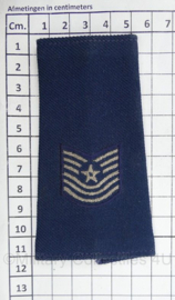 USAF US Air Force epauletten PAAR Master Sergeant - 11 x 6 cm - origineel