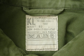 KL M78 uniform jas 435 Infanterie Beveiligingscompagnie (Mobiel) - maat 92/Medium - origineel