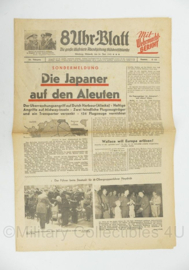 WO2 Duitse krant 8 Uhr Blatt 10 juni 1942 - 47 x 32 cm - origineel