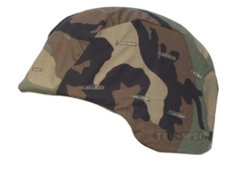 Helmovertrek US Army woodland Helmet cover Ground troops-Parachutist voor  PASGT helm - maat Medium en Large -  REPLICA