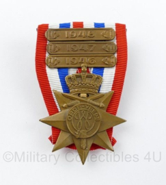 Ereteken voor orde en Vrede met gesp 1946 1947 1948 - 7,5 x 5 cm - origineel