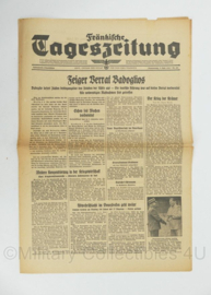 WO2 Duitse krant Tageszeitung nr. 211 9 september 1943 - 47 x 32 cm - origineel