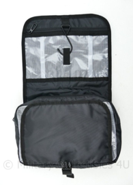 Defensie universele toilettas zwart - nieuw - met spiegel - 21 x 28 x 7,5 cm - origineel