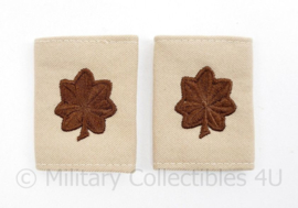 US Army Desert rang paar - 1 paar - Lieutenant Colonel - 6,5 x 4 cm -  origineel